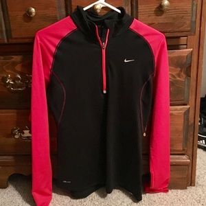 Nike running pullover zip up